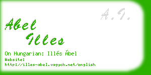 abel illes business card