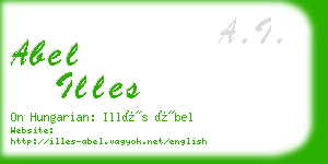 abel illes business card